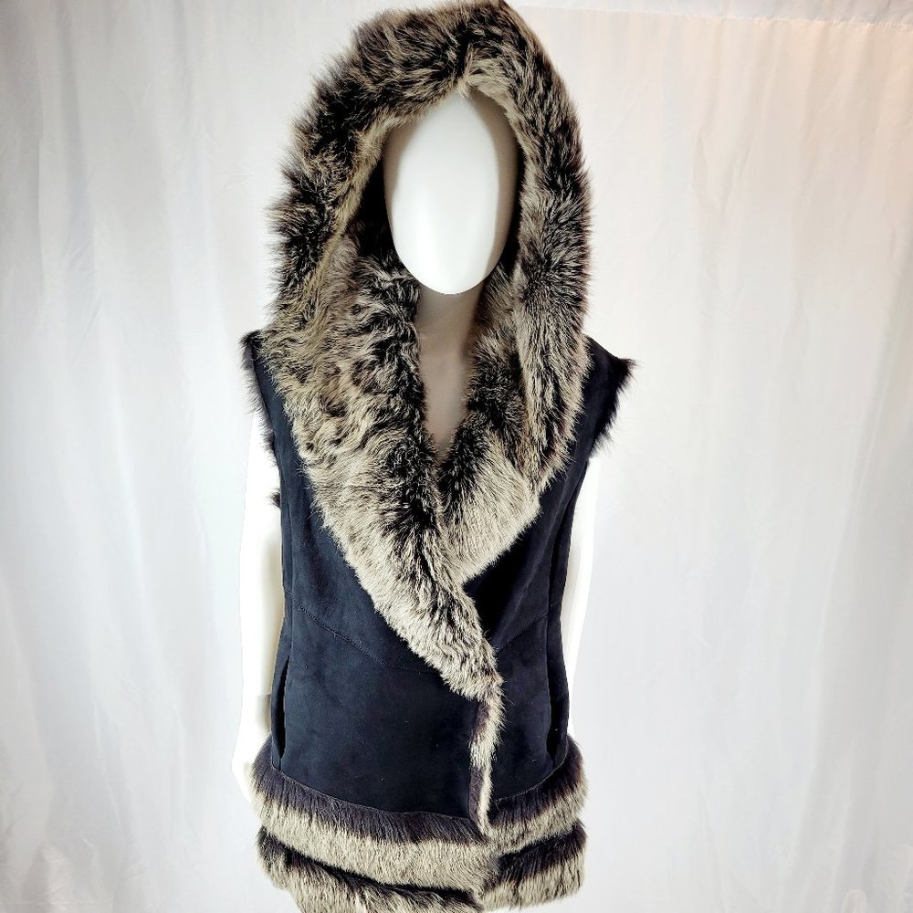 Donna Karan Reversible Lamb Vest